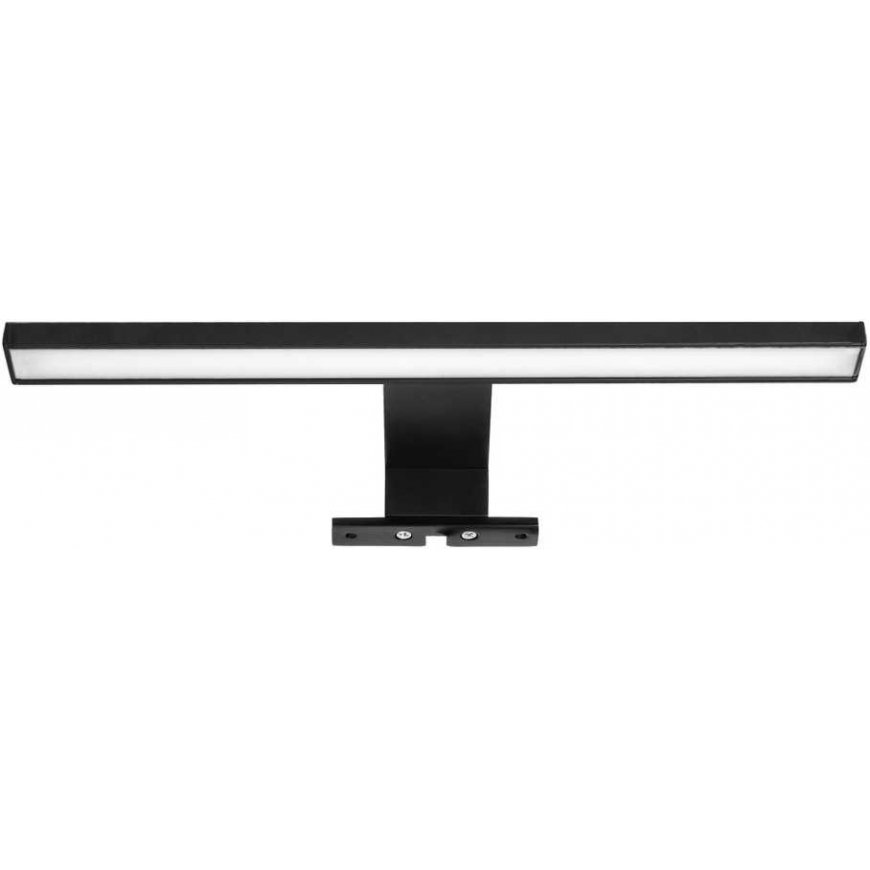 Sieninis šviestuvas Orno NORTES LED 5W, veidrodinė lempa, 320lm, 4000K, ilgis 30 cm, aliuminis, juoda – 3