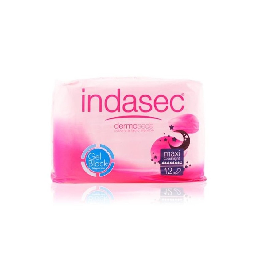 Indasec Dermoseda Good Night šlapimo nelaikymo kompresas Maxi 12 vnt