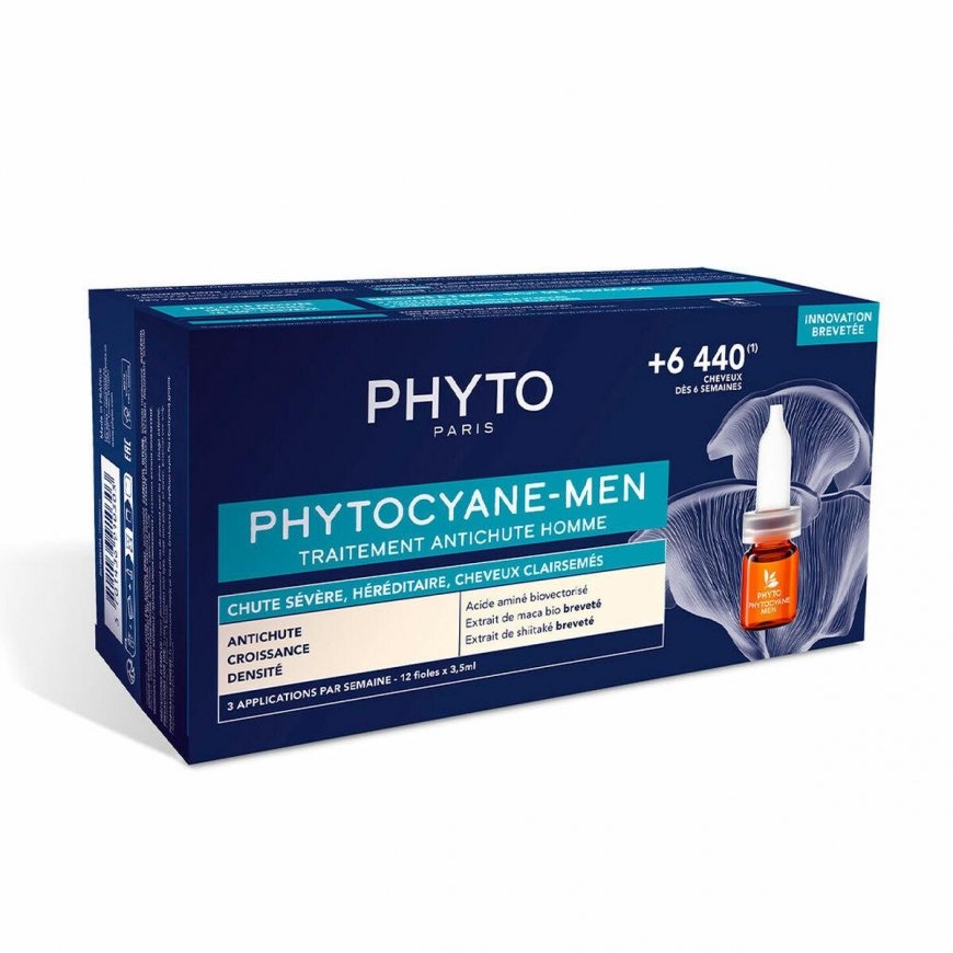 Phyto Paris Phyto Phytocyane Men Anti Hair Loss priemonė nuo plaukų slinkimo vyrams 12x5ml – 2