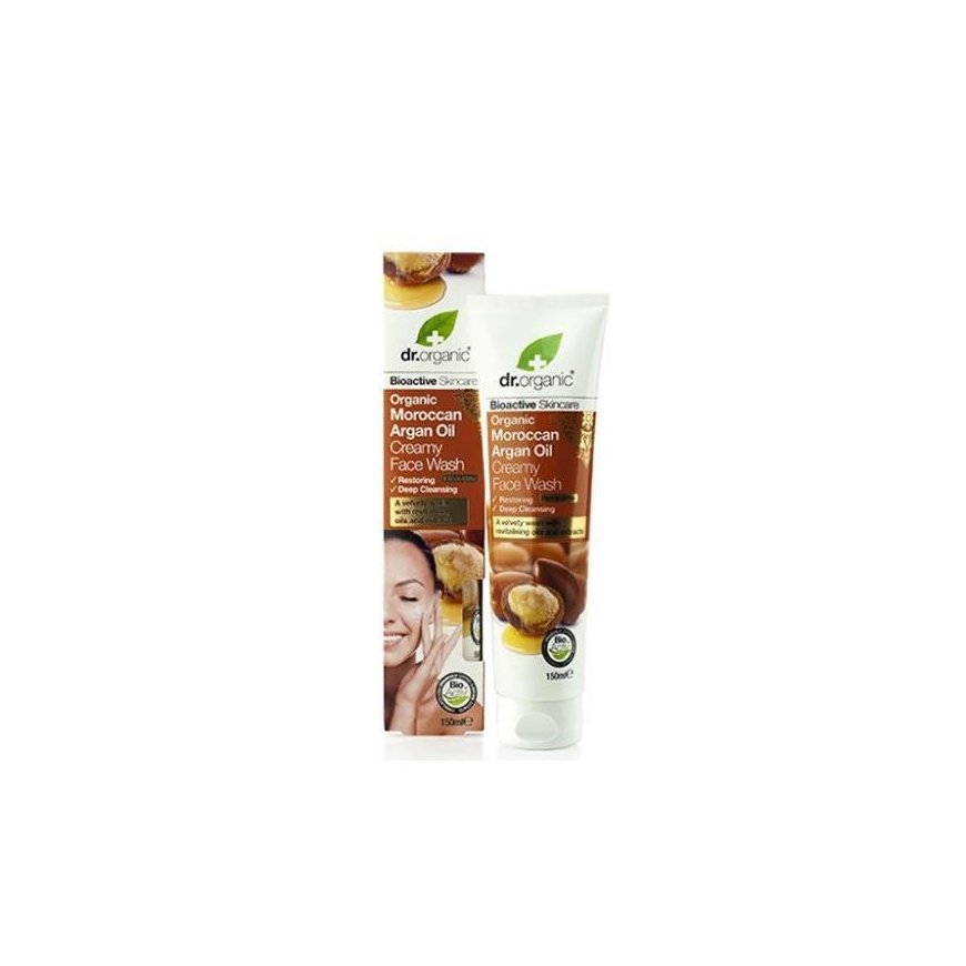 Dr. Organic Moroccan argan oil cream face wash 150ml – 2