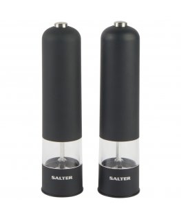 Salter 7524 BKXRUP1 Matt Black Electronic Mill set