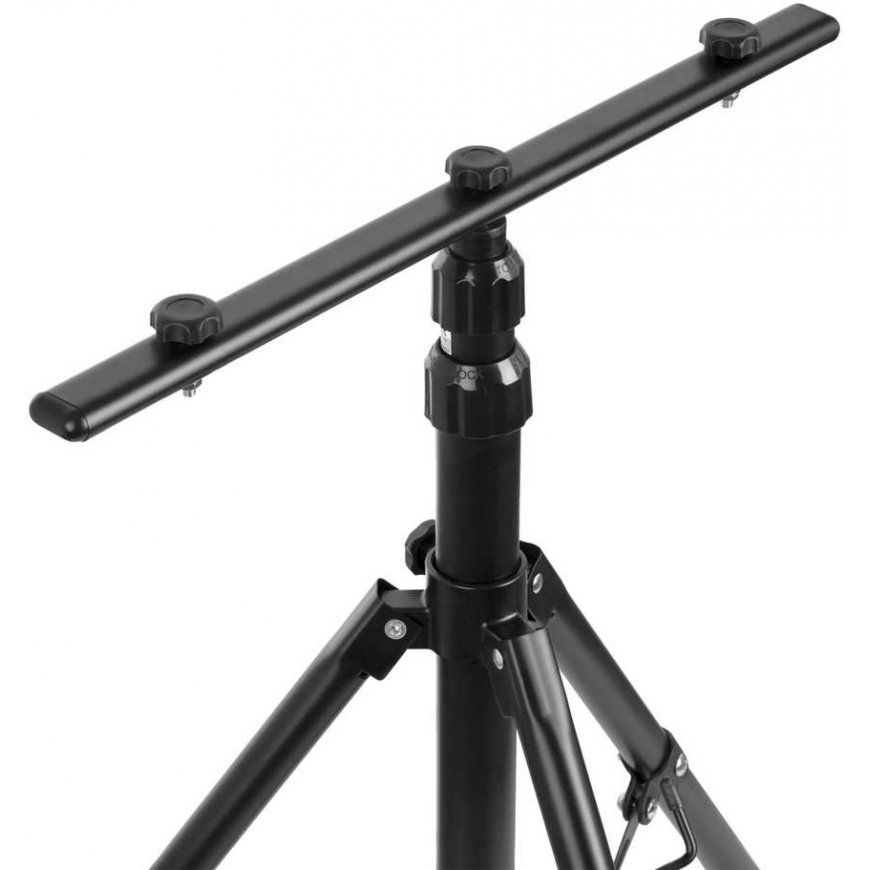 Orno Double tripod for LED spotlights, black – 4