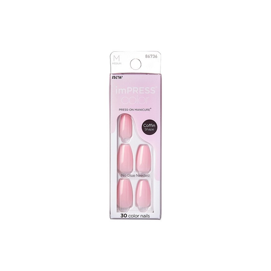 Kiss My Face ImPRESS Color MC Rožinė Dream Nails 30 pcs