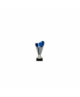 Detail Silver-blue plastic cup