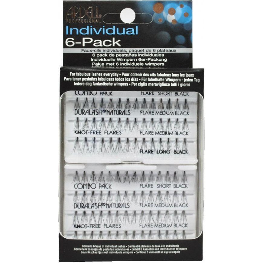 Ardell SET Individual Combo Pack Set of 56 black eyelash groups 6 packs