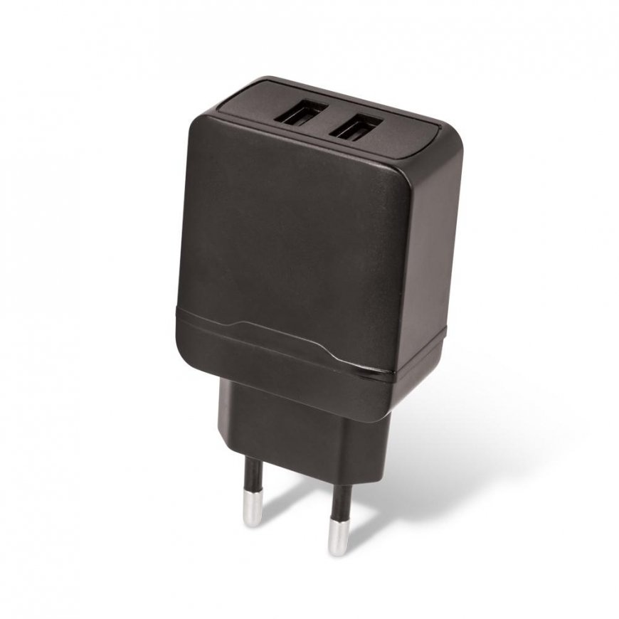 Setty charger 2x USB 2,4A black – 2