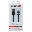 Swissten MFI Textile Fast Charge 3A Lightning Data and Charging Cable 2.0m Swissten MFI Textile Fast Charge 3A Lightning Data and Charging Cable 2.0m