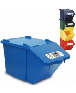 MEVA Two-story waste sorting container - blue, 45L