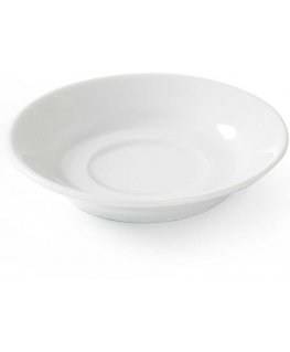 OPTIMA coffee cup saucer, white porcelain, diam. 90mm in a set of 12 pcs. - Hendi 770917