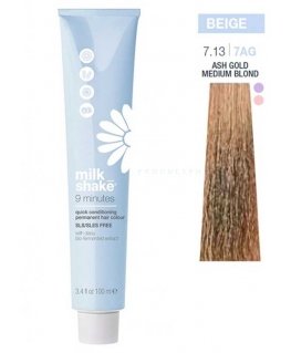 Milk Shake Milk shake, 9 minutes, permanent hair dye, 7.13 Biondo Cenere Dorato, 100 ml for women