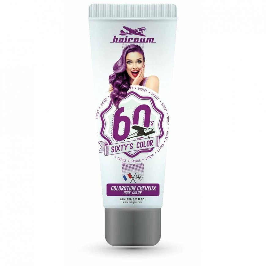 Hairgum Sixty`s Color hair color purple
