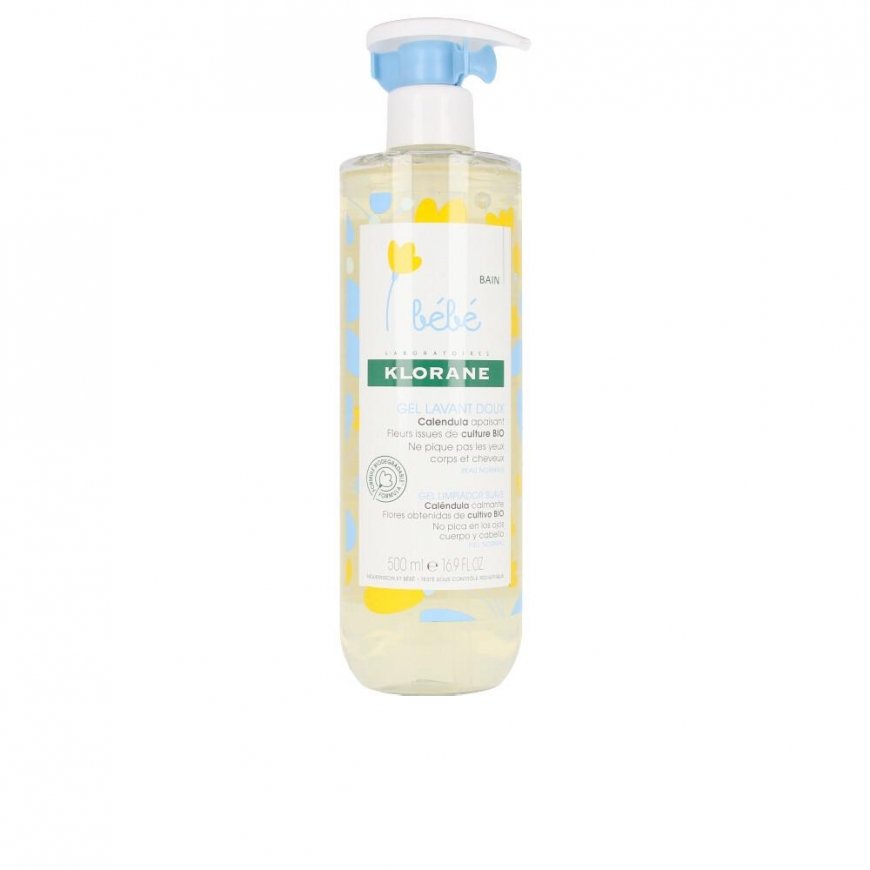 Klorane Bebé švelnus valomasis gelis raminantis medetkų gelis 500ml