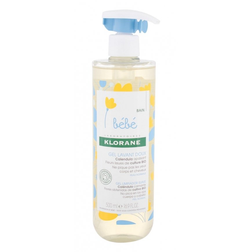 Klorane Bebé švelnus valomasis gelis raminantis medetkų gelis 500ml – 2