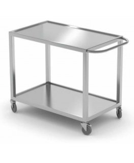 Welded, mobile, 2-shelf catering trolley up to 100 kg - Hendi 816691