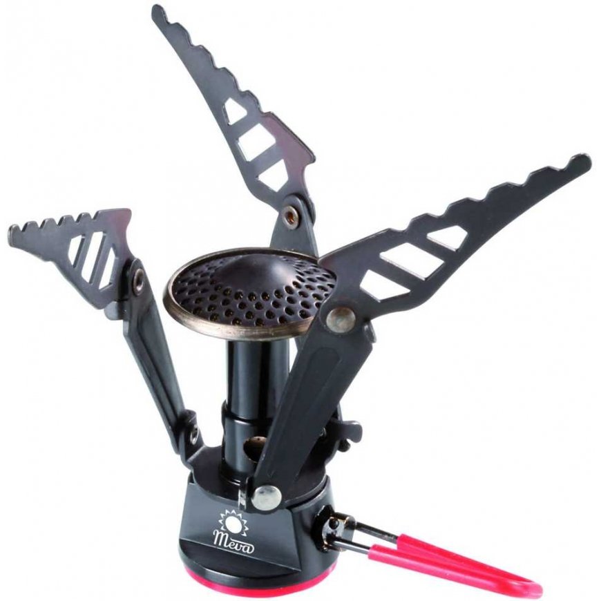 MEVA The lightest tourist stove for gas cartridges (with valve or thread) SPARK 80 grams 2.6kW – 5