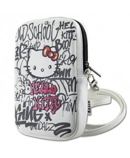 Hello Kitty Torebka HKPBPDGPHE biały|white Graffiti Kitty Head