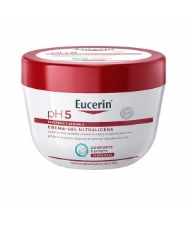 "Eucerin PH5 Ultralight Kreminis-Gel" Padeda atkurti odos pH lygį ir drėkina odą net iki 24 val. 350 ml