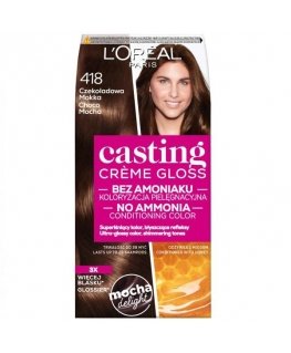 L'Oreal Casting Creme Gloss plaukų dažai 418 Chocolate Mocha