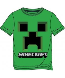 Minecraft Creepy Creeper Green Shirt | 10 years