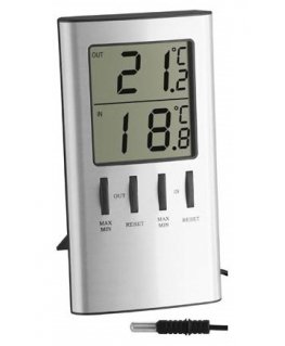 TFA-Dostmann 30.1027 aplinkos termometras Elektroninis aplinkos termometras Vidaus Sidabras