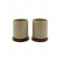 Bredemeijer Teebecher Umea 200ml beige with coaster 142025 Bredemeijer Teebecher Umea 200ml beige with coaster 142025