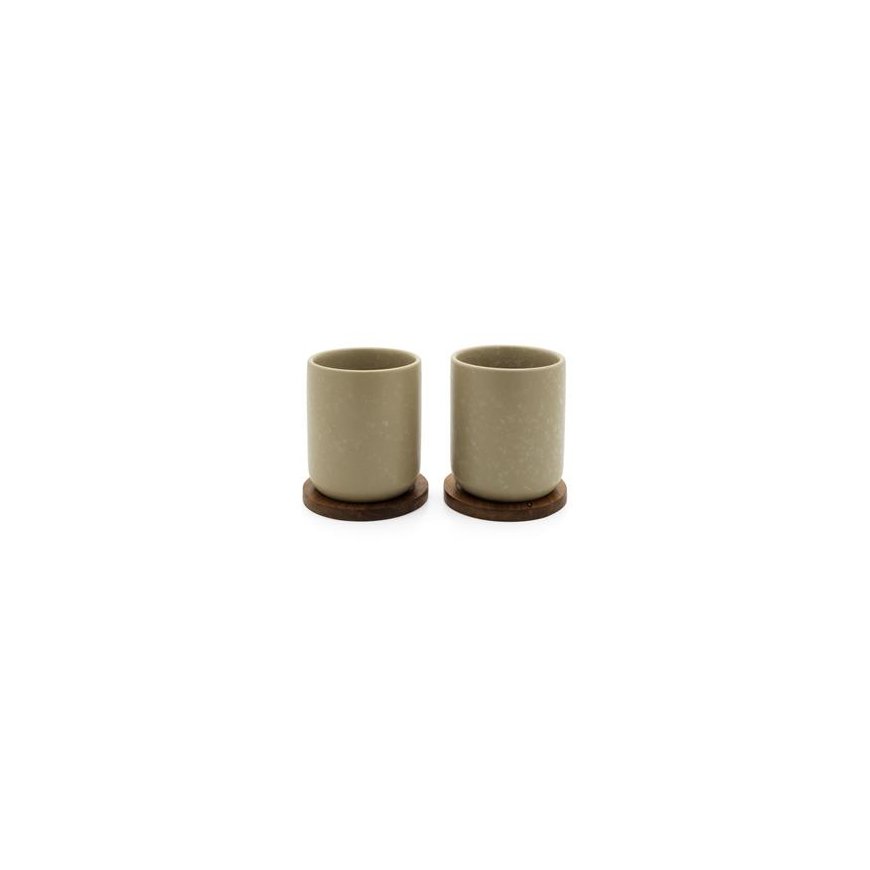 Bredemeijer Teebecher Umea 200ml beige with coaster 142025 – 2