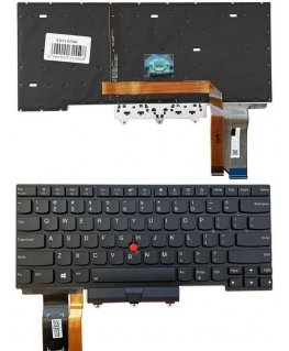 Klaviatūra LENOVO Thinkpad E14, su pašvietimu, su trackpoint, US