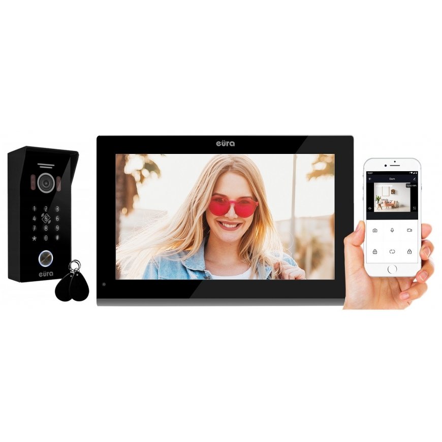 Eura VIDEO DOORPHONE EURA VDP-99C5 melns