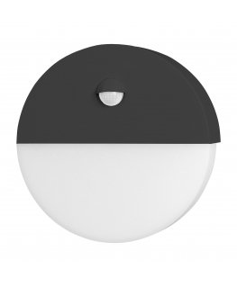 Wall lamp Orno HALIT LED 10W, oprawa ogrodowa with motion sensor 140st, 600lm, IP65, 4000K, IK10, black