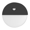 Wall lamp Orno HALIT LED 10W, oprawa ogrodowa with motion sensor 140st, 600lm, IP65, 4000K, IK10, black