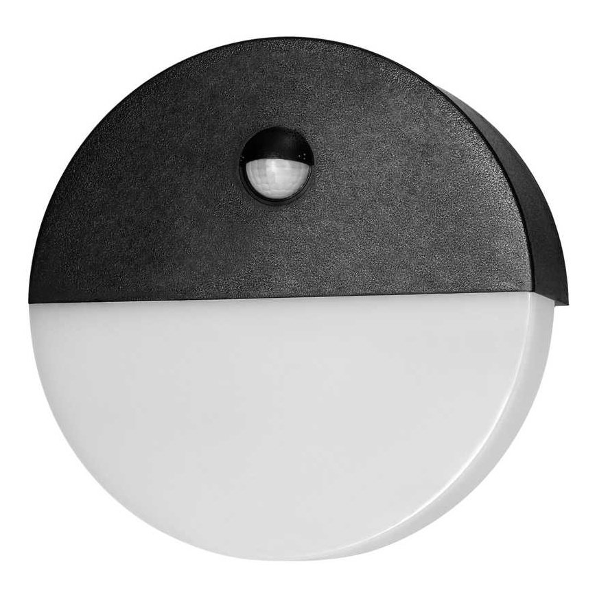 Sieninis šviestuvas Orno HALIT LED 10W, oprawa ogrodowa su judesio jutikliu 140st, 600lm, IP65, 4000K, IK10, juoda – 2