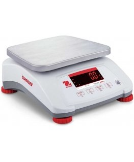 Virtuvinės svarstyklės VALOR 4000 svarstyklės su legalizavimu virtuvei, maitinimui, vandeniui IP68 LED 3Kg / 1g - OHAUS V41PWE3T