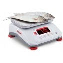Virtuvinės svarstyklės VALOR 4000 svarstyklės su legalizavimu virtuvei, maitinimui, vandeniui IP68 LED 3Kg / 1g - OHAUS V41PWE3T