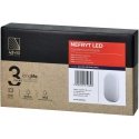 Wall lamp Orno NEFRYT LED 10W, garden lamp, 800lm, IP54, 4000K, white Wall lamp Orno NEFRYT LED 10W, garden lamp, 800lm, IP54, 4000K, white