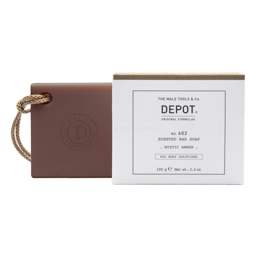 Depot, 600 Body Solutions No. 602, Botanical Complex, Cleansing, Mystic Amber, Scented Soap Bar , 100 g