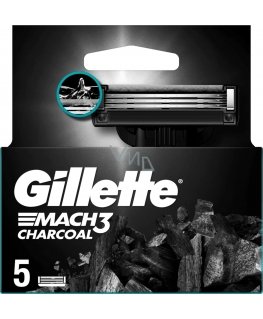 Gillette Mach3 Charcoal - Náhradní hlavice