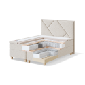 Sleepwell RED CONTINENTAL КОНТИНЕНТАЛЬНАЯ КРОВАТЬ / 180x50x200 / soft / AVOLA Dark Grey (18079)