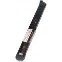 Orno Power strip, 10 sockets 2P+Z, cable 3x1.5mm2, length 1.5m, 2x illuminated double switch, thermal switch. 16A/230VAC, black Orno Power strip, 10 sockets 2P+Z, cable 3x1.5mm2, length 1.5m, 2x illuminated double switch, thermal switch. 16A/230VAC, black