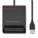 Qoltec 50642 устройство для чтения магнитных карт Черный USB Qoltec 50642 устройство для чтения магнитных карт Черный USB