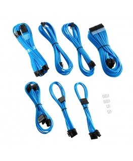 CableMod C-Series PRO ModMesh 12VHPWR kabeļu komplekts Corsair RM, RMi, RMx (Black Label) - gaiši zils