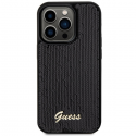 Originalus priekinio skydelio dėklas GUESS GUHCP13XPSFDGSK, skirtas iPhone 13 Pro Max (Sequin Script Metal / juodas) Originalus priekinio skydelio dėklas GUESS GUHCP13XPSFDGSK, skirtas iPhone 13 Pro Max (Sequin Script Metal / juodas)