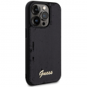 Originalus priekinio skydelio dėklas GUESS GUHCP13XPSFDGSK, skirtas iPhone 13 Pro Max (Sequin Script Metal / juodas) Originalus priekinio skydelio dėklas GUESS GUHCP13XPSFDGSK, skirtas iPhone 13 Pro Max (Sequin Script Metal / juodas)