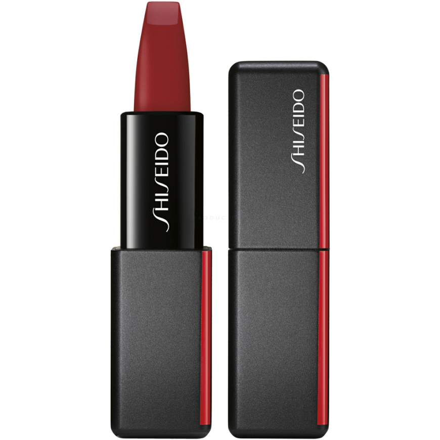 Shiseido ModernMatte Powder matiniai lūpų dažai, 4g, Spalva: 516 Exotic Red – 2