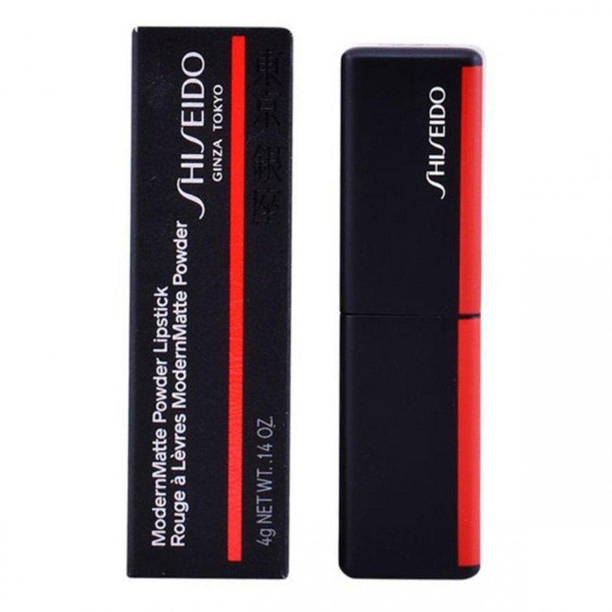 Shiseido ModernMatte Powder matiniai lūpų dažai, 4g, Spalva: 516 Exotic Red – 3