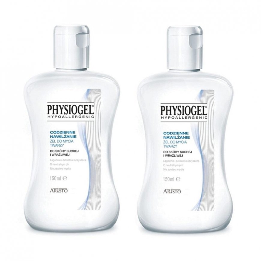 Physiogel Daily Moisturizing face wash for dry and sensitive skin 2x150ml
