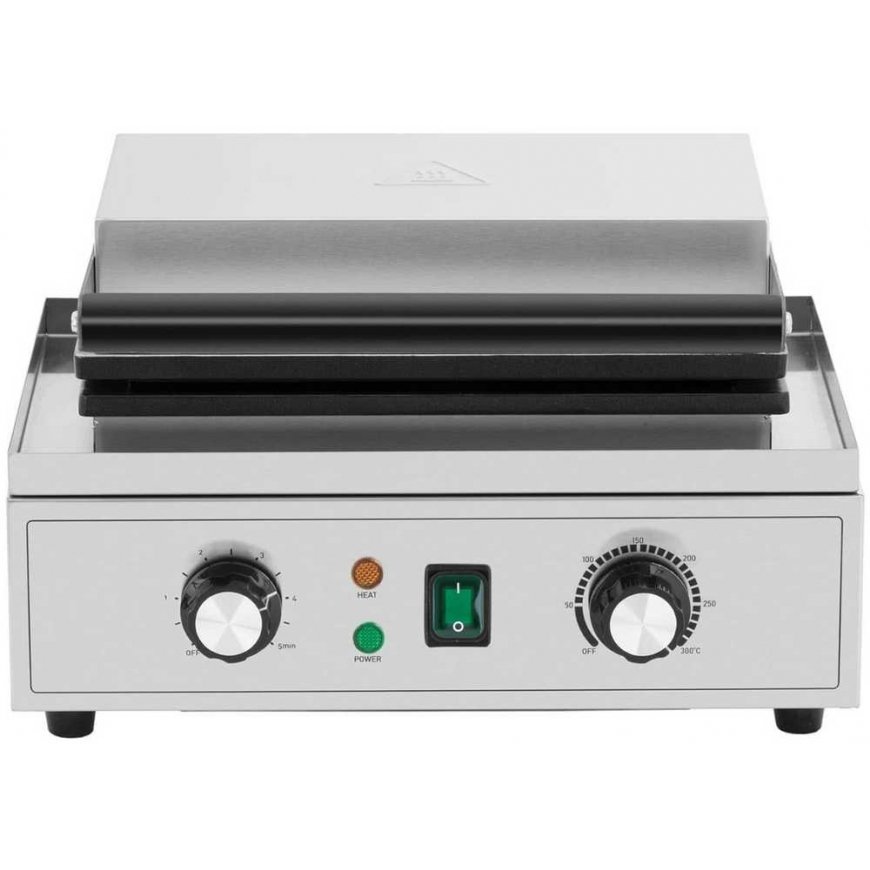 Royal Catering Waffle rectangular na 3 gofry Belgian TEFLON 1500 W – 5