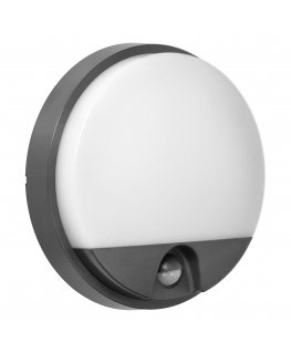 Wall light Orno AGAT LED 10W, garden light with motion sensor 140st, 800lm, IP54, 4000K, gray