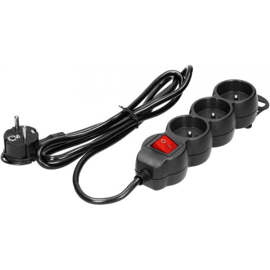 Orno 3-way extension cord 2P+E (Schuko)