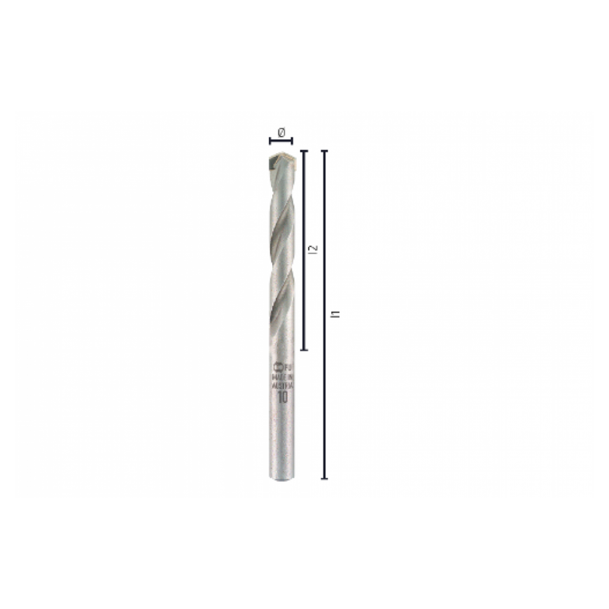 Alpen concrete drill with cylindrical handle