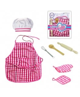 Set of the little chef - apron and kitchen utensils 7 pcs. Whoopie